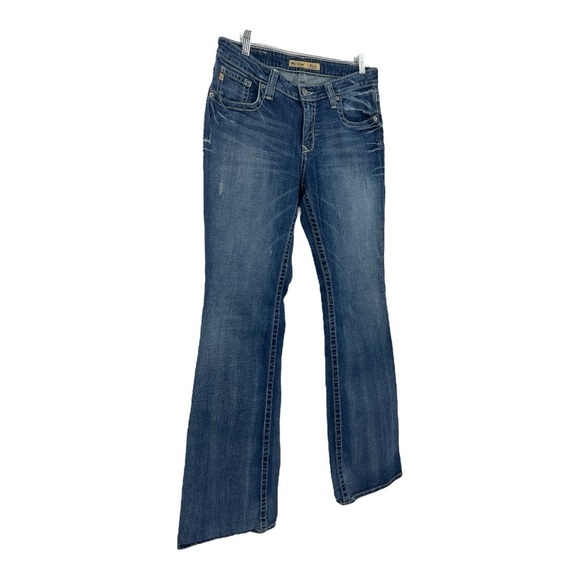 Big Star Maddie Mid Rise Fit Bootcut Western Stretch SZ 30 Tall Jeans - Picture 3 of 14